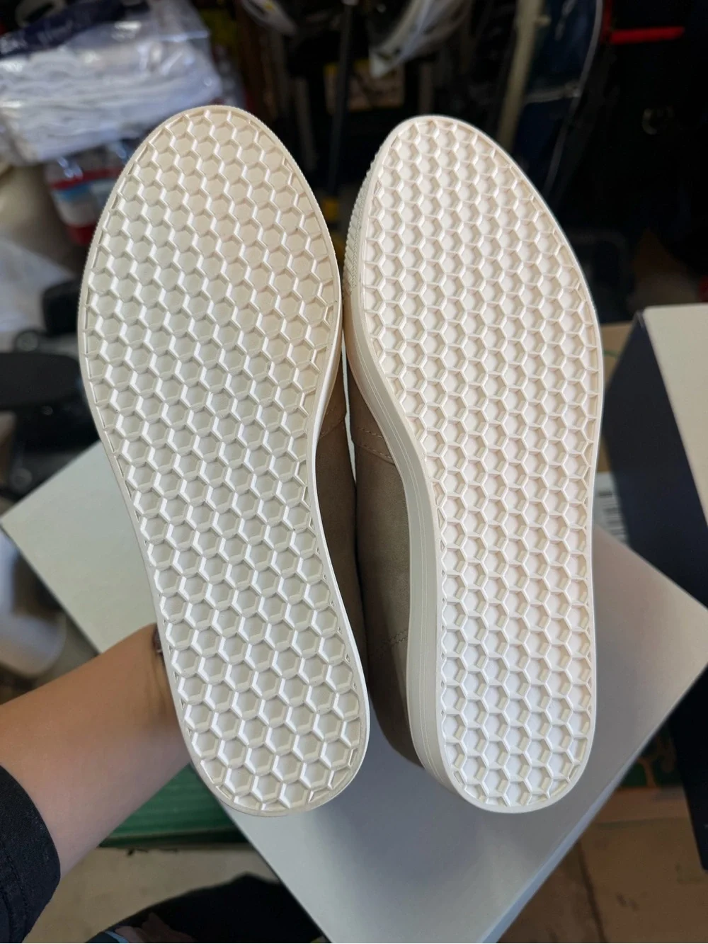 Caslon women Slip-On Suede Casualy Shoes - Taupe Brand new*